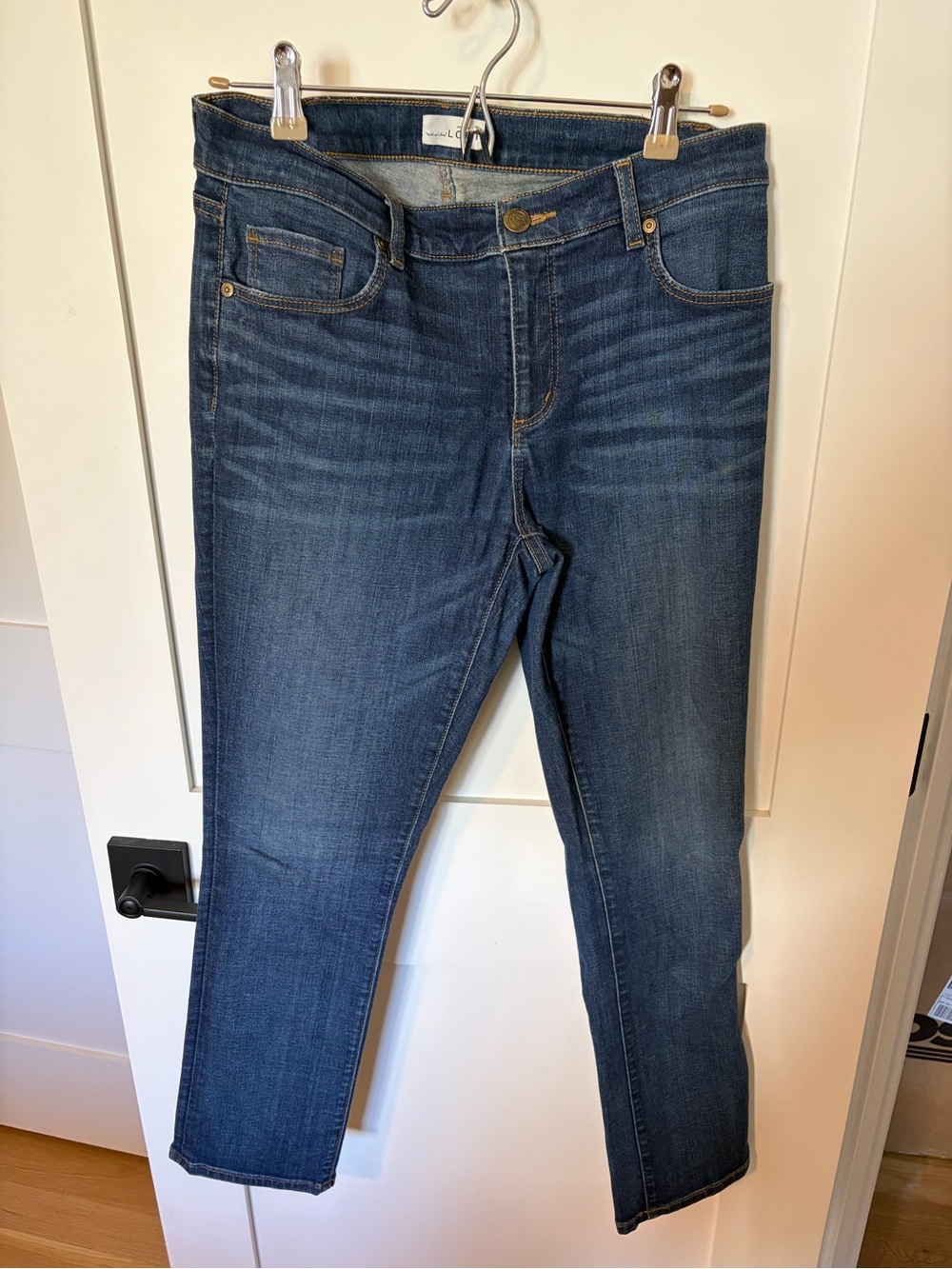 LOFT Dark Blue Women's Straight Jeans